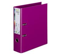 Exacompta Classeur à levier Prem'Touch A4 maxi Dos 80 mm int. et ext. polypropylène Fuchsia