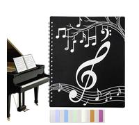 Classeur à partitions | Album de rangement à 40 poches | 80 pages à pour photos, présentations, documents, papier, peintures, piano, cv, cartes, affaires et argent liquide