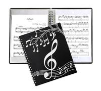 Classeur À Partitions | Classeur 40 Pochettes De Rangement,Affiche 80 Pages À De Musique Pour Chorale,Scrapbook, Photos, Papiers, Peintures, Piano, CV, Cartes, Souvenirs