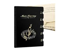 Classeur à partitions - Classeur de musique | Dossier pour feuilles, organiseur pour pages de visualisation à poser debout, adapté aux lettres, écriture directe des pages avec
