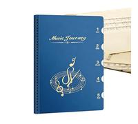 Classeur à partitions - Classeur de musique | Dossier pour feuilles, organiseur pour pages de visualisation à poser debout, adapté aux lettres, écriture directe des pages avec