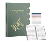 Classeur à partitions - Classeur de musique | Dossier pour feuilles, organiseur pour pages de visualisation à poser debout, adapté aux lettres, écriture directe des pages avec