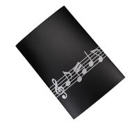 Classeur à partitions de musique Clip for partitions de piano format A4, design à trois volets, capacité six pages, léger, for musiciens