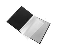 Classeur à partitions de musique Livre de présentation noir à 20 pochettes, avec protecteurs pages transparents, classeur portefeuille, organisateur feuilles musique for fichiers