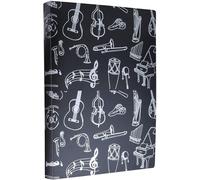 Classeur À Partitions Format A4, Classeur À Partitions, Documents Papier, Thèmes Musicaux, Classeur De Rangement À 40 Pochettes