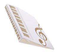 Classeur à Partitions Musicales A4 en Pp, Clips pour Présentations | Organisation Nette des Documents, Usage École et Salle de Classe, Pages Intérieures Transparentes, Format A4