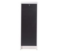 Classeur à Rideau Blanc Rideau Chêne ou Noir 5 Niches 37,8 x 103,8 x 38,4 cm - Noir - L 37.8 x l 38.4 x H 103.8 cm