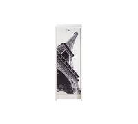 SIMMOB Classeur à Rideau Blanc 5 Niches Serrure 37,8 x 103,8 x 38,4 cm - Tour Eiffel 750 751