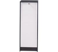 Classeur à Rideau Noir Bicolore 104 cm - Blanc - L 37.8 x l 38.4 x H 103.8 cm Noir