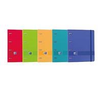 Classeur A4 4 anneaux avec recharge, couleurs assorties