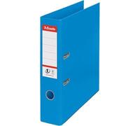Esselte, Classeurs à levier A4 N°1, Bleu, Dos de 75 mm, Plastique, Lot de 1, Gamme Vivida, 624067