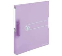 Classeur a4 en pp à 2 anneaux-dos 25 mm-épaisseur 3,8 cm herlitz transparent lilas 11409034 G