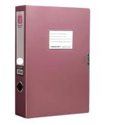 Classeur A4 épais, boîte de rangement en papier plastique, porte-documents couleur multifonctionnel Pour Le Stockage Du Papier(Red,5.5cm)