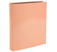 Exacompta - Réf. 51567E - 1 Classeur 4 anneaux en D 25 mm - Dos 40 mm - Aquarel - Intérieur noir - Dimensions extérieures 31,5 x 27 cm - Format à classer A4 - Couleur corail