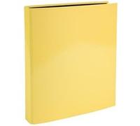 Exacompta Classeur Aquarel rigide A4 4 anneaux en D 25 mm Dos 4 cm Jaune citron