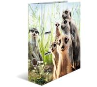 Herma Classeur à anneaux A4 20048 Suricate – 7 cm, carton, impression intérieure
