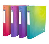 Oxford Classeur A4+ School Life Fusion - 4 Anneaux - Dos de 4 cm - Assortis