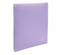 Exacompta Classeur souple A4 Chromaline Pastel – 4 anneaux, dos 4 cm, polypro – Mauve