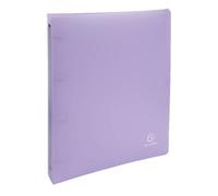 Classeur souple A4 EXACOMPTA Chromaline Pastel 4 anneaux dos 4cm polypro Mauve