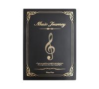 Classeur A4 pour Partitions de Musique, Chemises pour Partitions en Plastique Imperméable, 60 Compartiments/120 Pages Chemises à Dossier pour Documents Papier œuvres d'art Peintures Photos (Noir)
