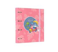 Classeur A4 Stitch 4 Anneaux Elastique Modèle Howdy Y'all Elégant Rigide Rose