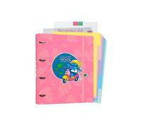 Classeur A4 - Disney - Stitch - 4 anneaux - Élastique - 100 feuilles A4