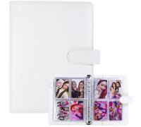 Classeur A5 Collectionneur de Cartes Avec 30 Paquets de 240 Pochettes de Cartes, Couverture de Classeur En Cuir PU à 6 Anneaux Pour Organiser Les Cartes à Collectionner, Les Cartes-Photos de K-Pop