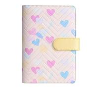 Classeur A6 en cuir PU, design élégant, couverture de carnet personnel, carnet économique pour le stockage de l'argent et du budget