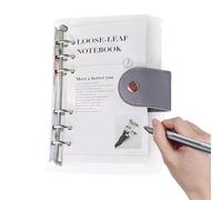 Classeur A6 - Planificateur transparent à 6 anneaux - 13 x 19 cm - Carnet de planification efficace pour les tâches, la santé, les voyages, les études, le nettoyage, la lecture, l'entraînement, la