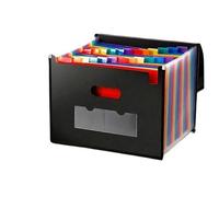 Classeur accordéon 13/25 grilles, classeur à rabat scellé sur trois côtés, sac de rangement for documents bureau, conception étanche Pour Bureau(13 Pockets)