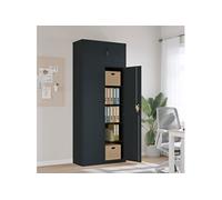 Vidaxl Classeur Anthracite 90x40x220 Cm Acier Gris