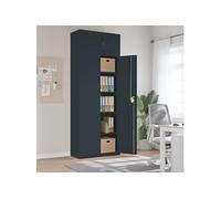 vidaXL Classeur anthracite 90x40x240 cm acier