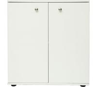 Classeur armoire de rangement Vandol mini blanc hauteur 74 cm