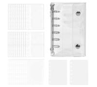 Classeur autocollant - Album de livre transparent - Carnet pour autocollants avec double fermeture - Pour journal, cartes, fichiers, documents, scrapbooking