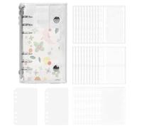 Classeur autocollant | Album de livre transparent, dossier autocollant à double verrouillage, pour journal, cartes, documents, scrapbooking
