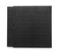 Classeur avec mécanisme à 4 anneaux, larg. 70 mm, avec étui, noir/gris