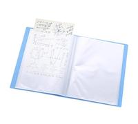 Classeur avec pochettes en plastique A5 avec 60 pochettes transparentes 22 x 16,5 cm