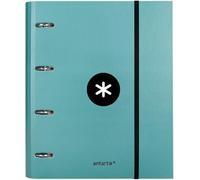 Classeur Avec Recharge Et Rabat Liderpapel A4 Cadre 5 Mm Doublé 4 Anneaux Ronds 40 Mm Couleur Menthe[Z778]