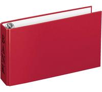 Classeur Bancaire Din A6, Classeur, Classeur À Anneaux Pour Extraits De Compte, Mécanisme À 2 Anneaux, Hauteur De Remplissage 30 Mm, Avec Serre-Livres, Rouge, 1 Pièce