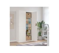 vidaXL Classeur blanc 90x40x180 cm acier Blanc