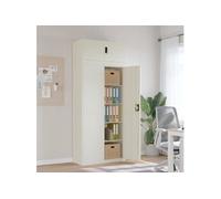 vidaXL Classeur blanc 90x40x220 cm acier
