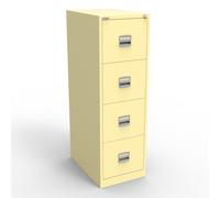 Classeur Budget 4 tiroirs en métal - Beige