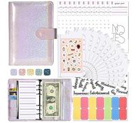 Classeur Budget A6, Classeur Enveloppe Budget Set, Classeur Budget Planner, 6 Anneaux Avec Enveloppe Budget, Organisateur De Budget Pour économiser De L'Argent, Planifier, économies (pourpre)