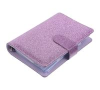 Classeur Budget A6 Pourpre en PVC Fermeture Éclair, Pochettes