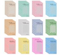 Classeur Budget Défis Économie Argent (lot de 24), Fiche pour Enveloppe Budget Défis Budget pour Pochette Plastique A6 Papier de Recharges pour Budget Planner Cahier Budget avec 6 Trous