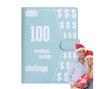 Classeur Budget Enveloppe Set 100 Envelope Challenge Binder avec enveloppes d'argent budgétisation classeur de budget, Classeur Budget Planner pour Économiser de l'argent, Planifier Vos Dépenses
