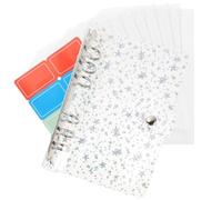 Classeur Budgétaire A6 Blanc en Pvc, Classeur D'argenté Liquide