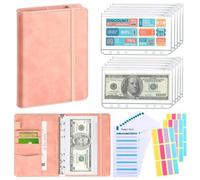 Classeur budgétaire - Carnet de Planification, Poche Zippée, Classeur D'épargne Avec Enveloppes D'argent | Organisateur De Cahier De Budget Étanche, Organisateur D'argent Pour La Budgétisation