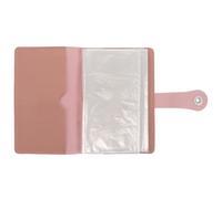 Classeur Budgétaire Enveloppes de Caisse Rose, Multiple Compartiments | PU et Plastique, Organisation Claire des Espèces, Portable pour Voyage et Extérieur, Protection Soignée