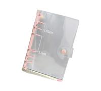 Classeur budgétaire rechargeable transparent à 6 anneaux ronds